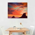thumbnail image 2 of Nawypu Beautiful Scenery Landscape Monument Valley West Mitten and Merrick Butte Sunset Utah - Canvas Art Wall Art, 2 of 4