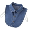 thumbnail image 2 of 2026 New Denim False Collar For Girls,Denim Collar,False Collars For Ladies Denims,The Layering Essential (Blue), 2 of 6