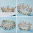 thumbnail image 3 of 1 pieza elegante tocado de novia corona de cristal tocado vestido de novia tocado, 3 of 8