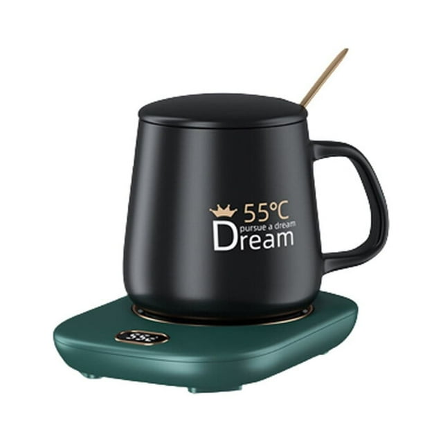 Youkk Chauffe-Tasse Électrique pour Thé Café sous-Verre Réglable Professionnel Vert