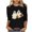 DT-Black, variant on DailyTrove Women's Halloween Long - Sleeve Top, Ghost & Pumpkin Print, Casual Fit, Soft Fabric, Halloween Parties & Daily Casual
