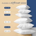 thumbnail image 3 of Martex 2-Pack Decorative White Pillow Inserts 18x18 – Soft & Supportive, 3 of 8