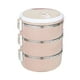 thumbnail image 2 of Fiambrera redonda Xihbxyly 3 capas 2100 ml de acero inoxidable, 2 of 2