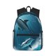 thumbnail image 1 of Easygdp Ice Blue Ocean Cute Dolphin A Mochila Casual para Portátil, Mochila para Escuela, Viajes, Negocios, 1 of 5