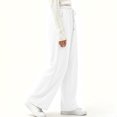 thumbnail image 4 of Bxsruta Womens Wide Leg Pants Loose Relaxed Drawstring Casual Lounge Trousers, 4 of 8