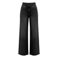 thumbnail image 4 of Womens Casual Wide Leg Jeans Pants Solid Color High Waist Trousers Flowy Loose Lightweight Pants, 4 of 5