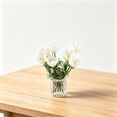 thumbnail image 7 of Glass Flower, Handmade Blown Glass Small Floral Bouquet, Simulation Arrangement Ornament, Fresh Decor for Home, Desk, Office, Gift & Tabletop Use, 7 of 7