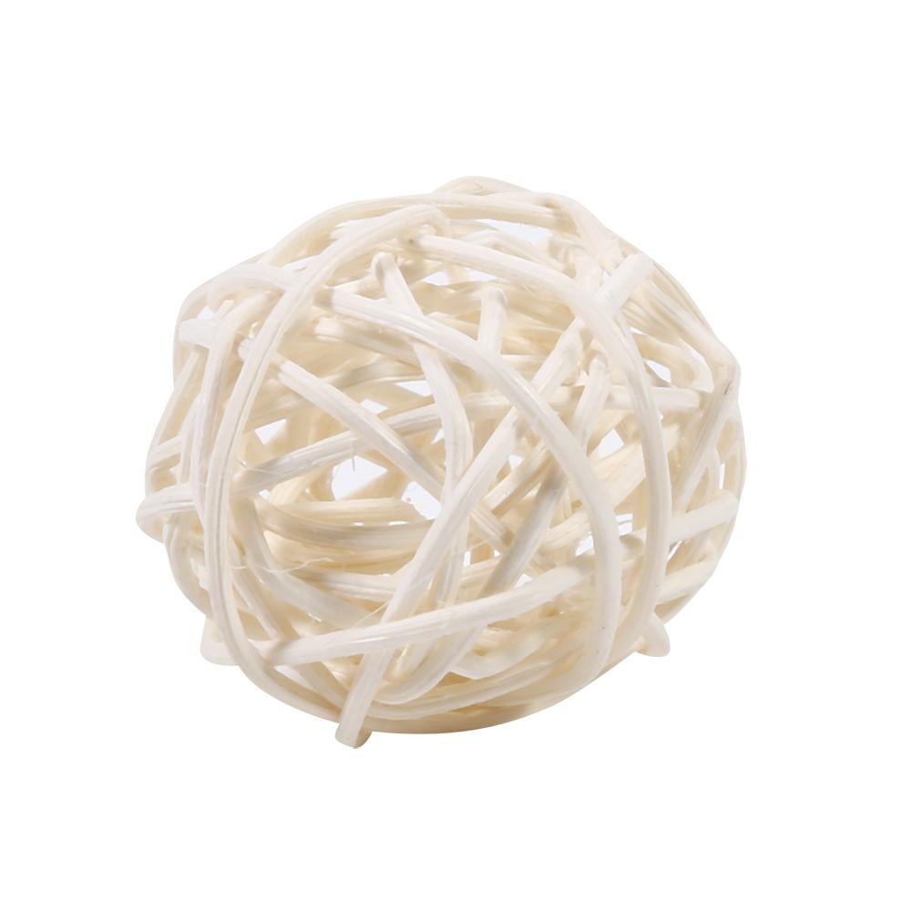 Herchr Rattan Balls 20pcs Decorative Rattan Balls Ornaments Wedding Christmas Birthday Party Decorations Wicker Balls Rattan Decorative Balls Walmart Com Walmart Com