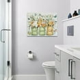thumbnail image 2 of Bathroom Decor Wall Art Farmhouse Flowers Canvas Prints Rustic Floral Bathroom Pictures for Wall Dining Room Painting Modern Artwork Home Decoration for Bedroom Living Room Kitchen 12"x16", 2 of 6