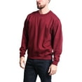 thumbnail image 5 of G-Style USA Men's Long Sleeve Solid Fleece Crewneck Sweatshirt MSC13126 - Burgundy - Medium, 5 of 6