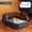 Blue, variant on Cat Litter Box Semi-enclosed Thickening Kitty Sandbox High Side Splashproof Pet Bedpans Supplies Pet Toilet Kitten Tray Bedpan