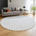 thumbnail image 6 of Addison Rugs Mayfield Premium Machine Washable Transitional Geometric Blue Round Rug, 8' x 8', 6 of 6