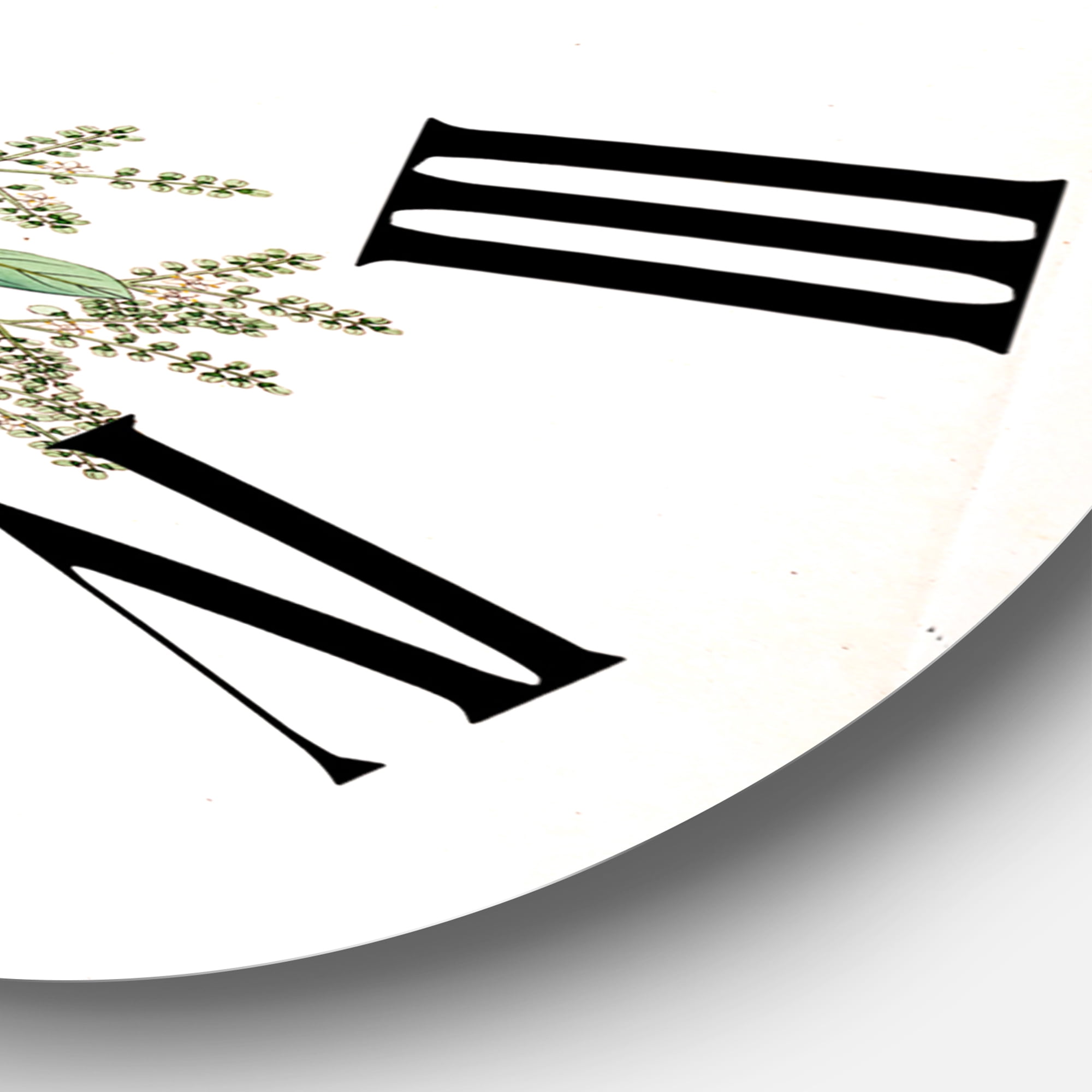 Designart 1 in Quartz Farmhouse Wall Clock