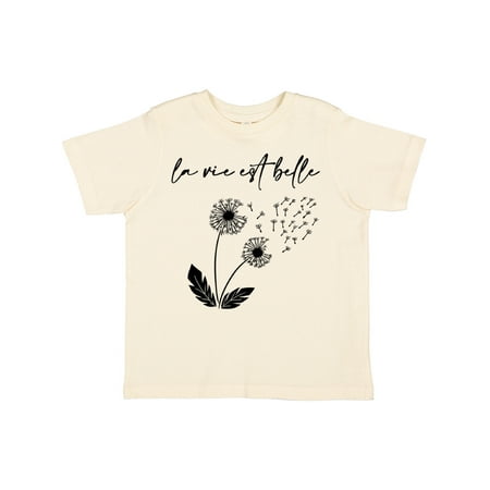 

Inktastic La Vie Est Belle with Dandelion Gift Toddler Boy or Toddler Girl T-Shirt