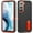 Black+Orange, variant on for Samsung Galaxy A56 5G Case, Samsung Galaxy A56 5G Phone Case with Built in Kickstand, Shockproof/Dustproof/Drop Proof Heavy Duty Military-Grade Rugged Protective Cover for Samsung Galaxy A56 5G
