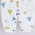 thumbnail image 6 of Akiihool Girl Baby Clothes Newborn Baby Girl Football Clothes Bubble Romper Sweatshirt Romper Fall Cute One Piece Outfit Blue,6-9 Months, 6 of 6