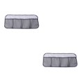 thumbnail image 4 of Sidaley Bolsa trasera para coche, silla de vehículo, bolsa de almacenamiento para maletero trasero, zapatos para botella de agua gris común 2piezas, 4 of 6