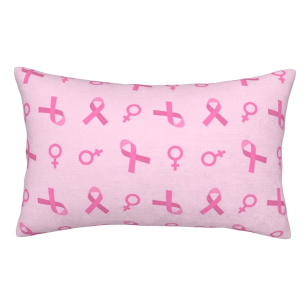 Balery Breast Cancer Awareness 1 Funda de Cojín Estampada, Regalos para Mujeres, Regalos de Amor para Ella, Regalos para Novia o Esposa, Funda de Almohada-16"x24"