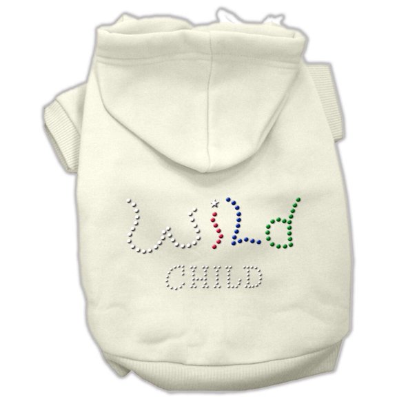 Pet, Dog Cat Hoodie Rhinestone, "Wild Child"