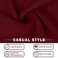 thumbnail image 5 of VDJ Womens Tops Casual Fit Dressy Blouse Petal Short Sleeve Button Up V Neck Lightweight Fashion Tee Elegant Wine Red Shirts Size XXL, 5 of 8