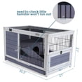 thumbnail image 6 of Petsfit Guinea Pig Rabbit Cages，Wooden Indoor Rabbit Hutch with Hideout for Rest and Ramp for Enter and Out, 6 of 7