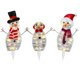 thumbnail image 2 of Conjunto de decoración navideña para exteriores con familia de muñecos de nieve iluminados con 3 figuras iluminadas para jardín y patio Yulucky, 2 of 8
