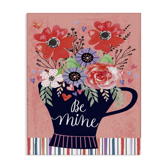 Stupell Industries French Country Be Mine Flower Bouquet Romance Canvas Art, 16 x 20, by Nicole DeCamp