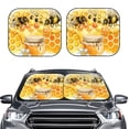 thumbnail image 2 of Balery Honey Bee Sun Shield 2 Pack For Car Front Windows Foldable Sun Visor Protector Blocks Max Uv Rays And Keeps Your Vehicle Cool For Most Sedans Suv Truck, 2 of 7