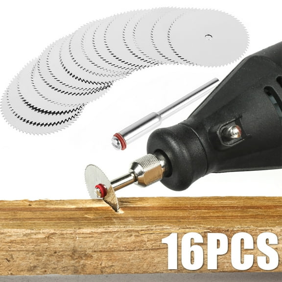 Duety Mini Circular Saw Blade Set With 15 Circular Saw Blades 1 pole,Multi-Function Professional Compact Circular Saw For Wood, Metal, Drywall,Tile