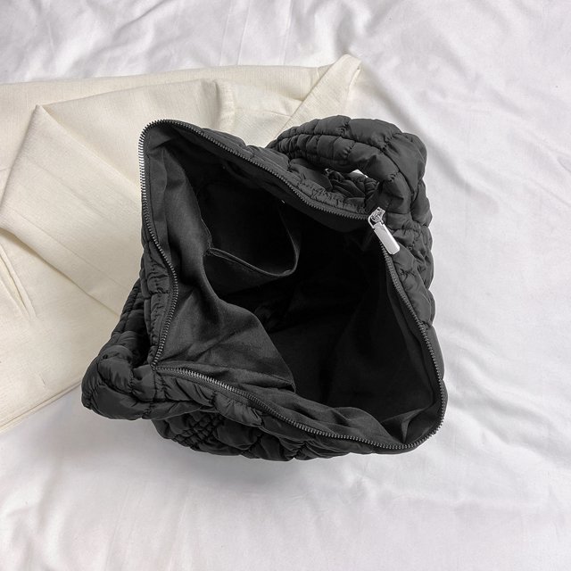 Bolsas cruzadas con patrón de celosía Bolsa acolchada de algodón de gran capacidad para el trabajo (negro) Tmvgtek Para Estrenar