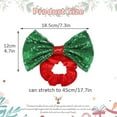 thumbnail image 4 of Yoyauz Christmas Bow Headband Green Bow Headband Red Velvet Elastic Headband Bow Headband Christmas Hair Accessories For Ladies And Girls, 4 of 6
