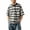 Grey, variant on Mens Pique Shirts Lightweight Striped Crew Neck Short Sleeve In A Sporty Style Mens New Clothing,Grey,2XL