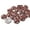 Brick Red, variant on IBA Indianbeautifulart Blue Diamond Geometric Decorative Buttons For Sewing Crafting&nbsp;Handmade Button Canvas Fabric Buttons 25 Mm Pack Of 50