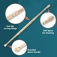 thumbnail image 3 of YIXIGGC Spiral Ear Cleaner Spiral Ear Wax Remover Ear Wax Cleaner Earwax Removal Kit Metal Ear Cleaner Double Ended Spiral Scraper Ear Cleaning Set Gold DYF329-2290, 3 of 7