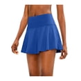 thumbnail image 2 of Athletic Skort Skirts for Women High Waisted Pleated Athletic Skort with 4 Pockets, Tennis Golf Running Casual Wear Blue S, 2 of 8
