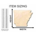 thumbnail image 2 of Unfinished Wood Arkansas Shape - State - Craft - up to 46" DIY 10" / 1/8", 2 of 3