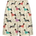 thumbnail image 3 of NICKSUN Shorts de Pyjama Amusants pour Hommes, Bas de Pyjama Doux avec Poches, Chien Teckel, m, 3 of 6
