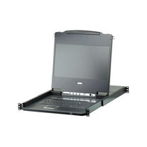 ATEN CL6708MW 8-Port 17" Screen Single-Rail Rack-Mount KVM Switch