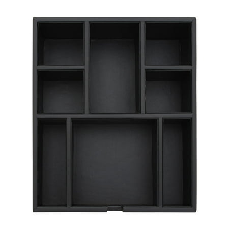 

Dacasso Black Leatherette Condiment Tray
