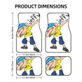 thumbnail image 2 of Qekee Sml Jeffy Print Car Floor Mats Set of 4, Waterproof Car Foot Mats, Front & Rear Car Floor Foot Mat Sets of 4 Pieces, Universal Fit for Cars, Trucks, SUVs, 2 of 6