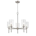 thumbnail image 4 of Millennium Lighting  Chastine Chandelier Light Fixture Brushed Nickel 5 5 Light Brushed Nickel, 4 of 5