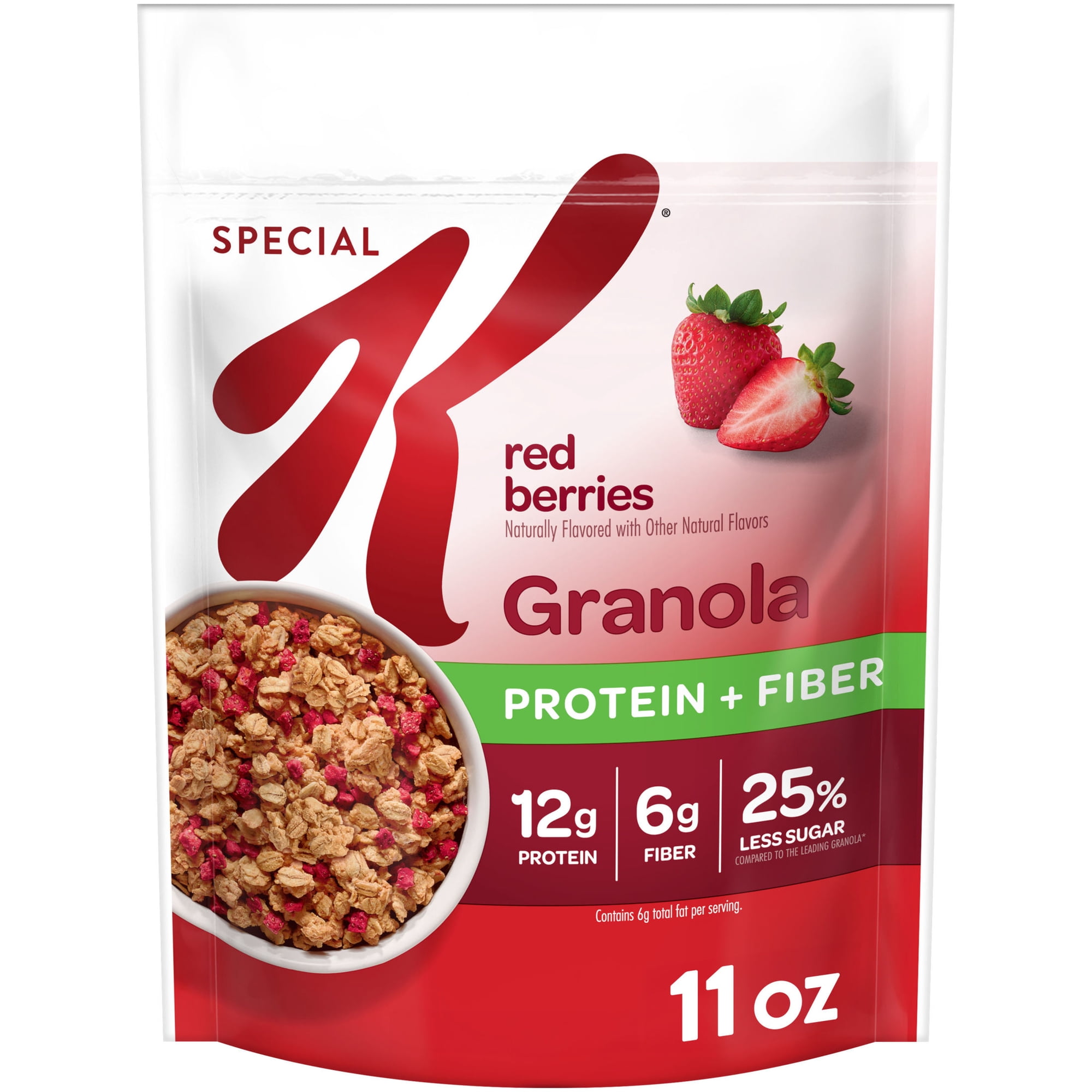 Kellogg's Special K Red Berries Granola, Protein Granola Bag, 11 oz