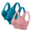 thumbnail image 1 of Fiudx Sujetador Deportivo Sin Costuras, Sujetador de Yoga Sin Aros con Almohadillas Extraíbles, Diseño Ligero y Transpirable, Cuello Redondo Elegante, Ideal para Uso Diario, Fitness y Yoga, Esencial, 1 of 4