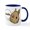 White/Navy Inside, variant on CafePress - Rabbit Meh - 11 oz Ceramic Mug - Novelty Coffee Tea Cup