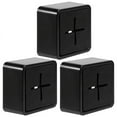thumbnail image 1 of Porta Toallas para Baño - Gancho de Toalla Cocina Autoadhesivo, Montaje en Pared, Paquete 3 Negro, 1 of 5