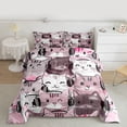 thumbnail image 2 of Castle Fairy Children Kawaii Cats Queen Comforter Set,Cute Pet Bedding Comforter Set, 2 of 8