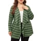 thumbnail image 1 of Cárdigan de talla grande GRACE & GRANDEUR para mujeres, de manga larga, casual, ligero, con frente abierto, 1 of 1