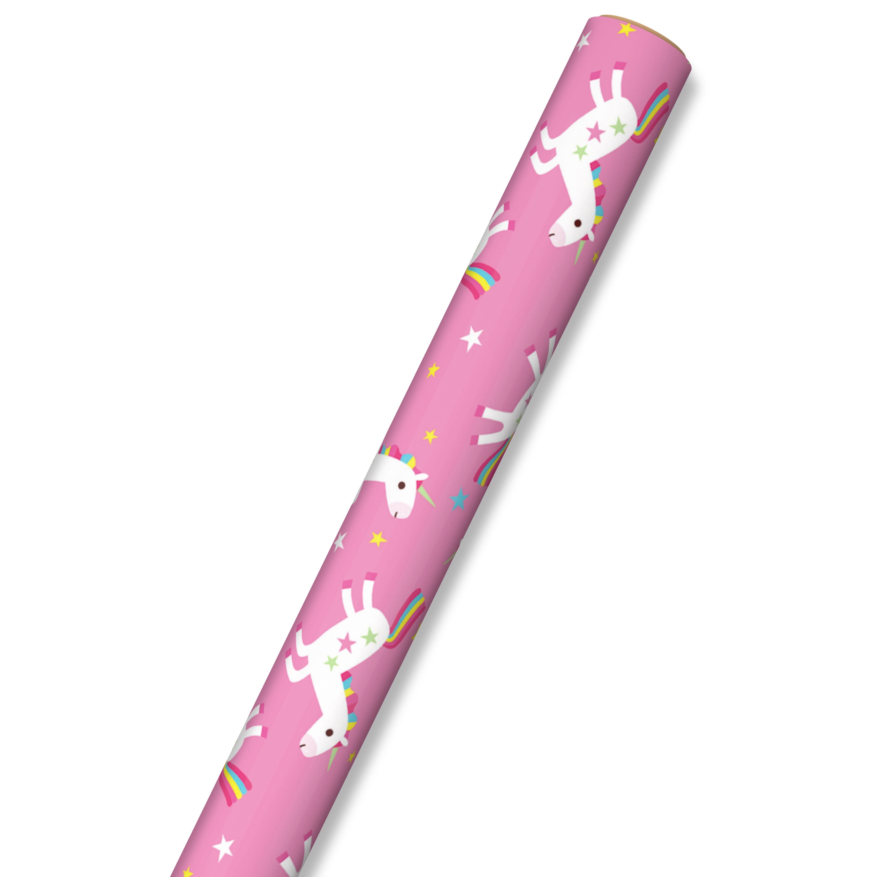 Hallmark Wrapping Paper, 40 Sq. ft. (Unicorns on Pink)