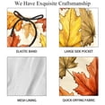 thumbnail image 4 of luoweisi Men's Beach Shorts Quick Dry Swim Trunks with Mesh Lining Thanksgiving Leaves S, 4 of 5