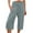 Blue-4, variant on Women's Cotton Capris Wide Leg Casual Sweat Pants Loose Fit Plus Size Yoga Lounge Pants with Pockets